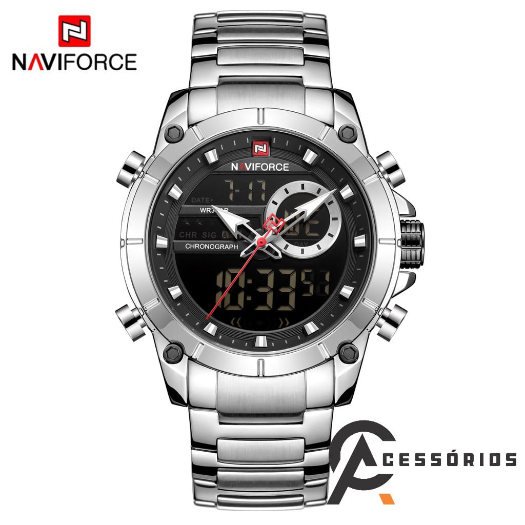 Relógio Naviforce PRATA Aço Inoxidável